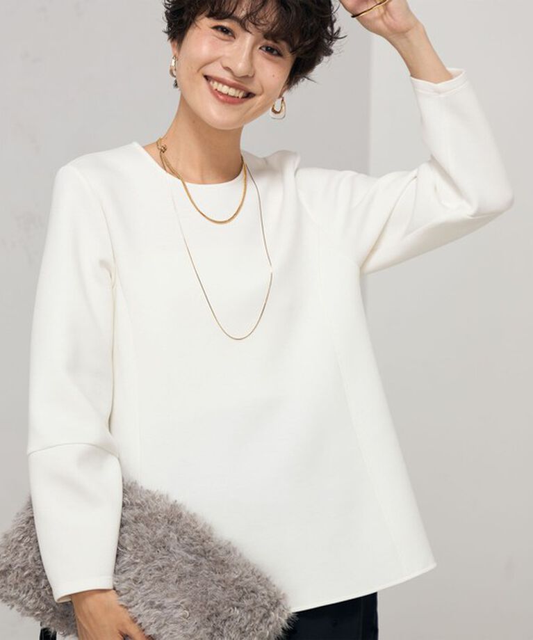 NOLLEY'S「ウォッシャブルエアボールフレアプルオーバーカットソー」|Tシャツ・カットソー|