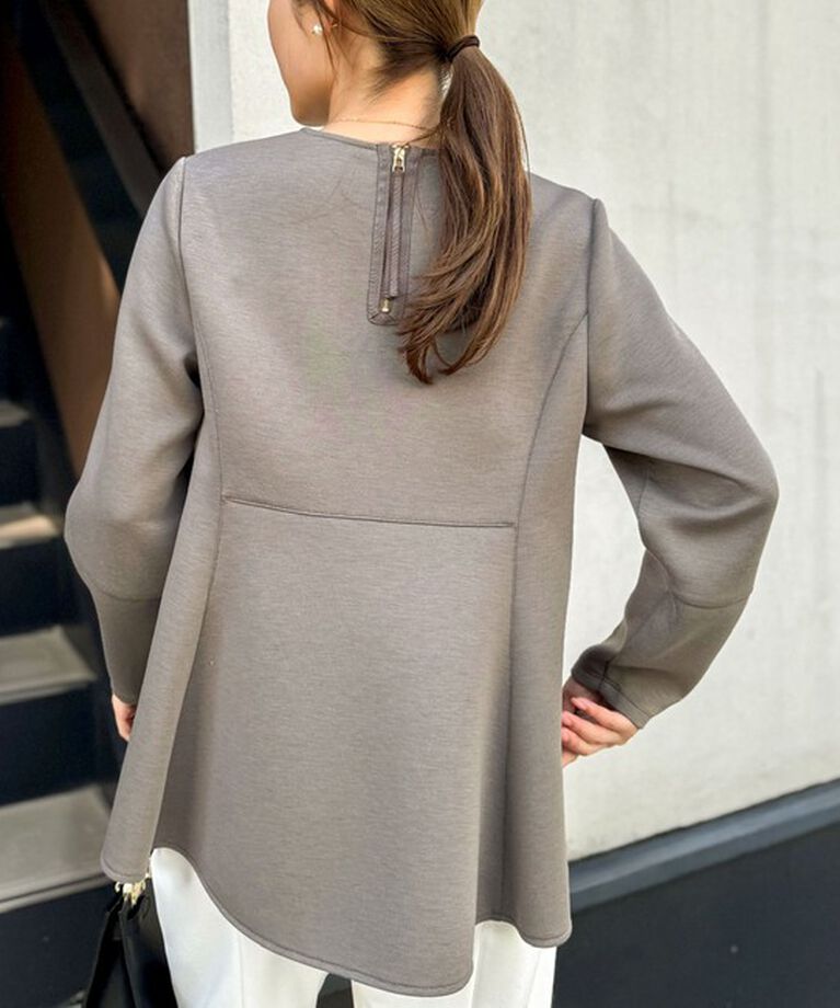 NOLLEY'S「ウォッシャブルエアボールフレアプルオーバーカットソー」|Tシャツ・カットソー|