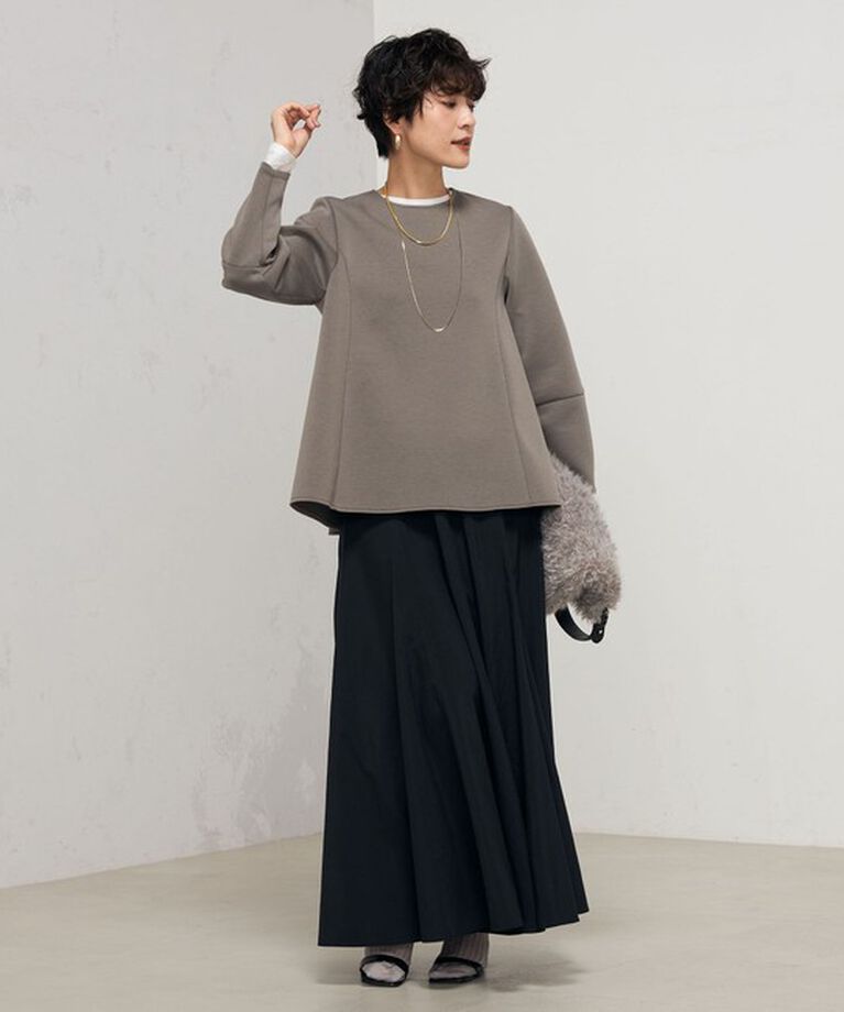 NOLLEY'S「ウォッシャブルエアボールフレアプルオーバーカットソー」|Tシャツ・カットソー|
