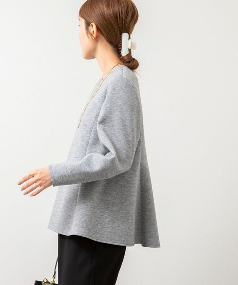 NOLLEY'S「ウォッシャブルエアボールフレアプルオーバーカットソー」|Tシャツ・カットソー|