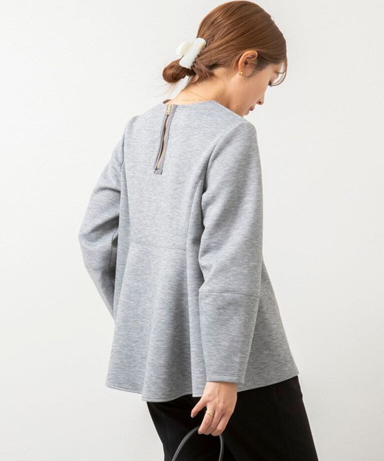 NOLLEY'S「ウォッシャブルエアボールフレアプルオーバーカットソー」|Tシャツ・カットソー|