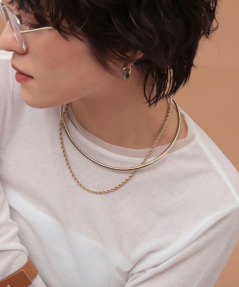 grace grace「【grace grace/グラスグラス】【WEB STAFF恵☆別注アイテム】プレーンチョーカー」|その他|ゴールド