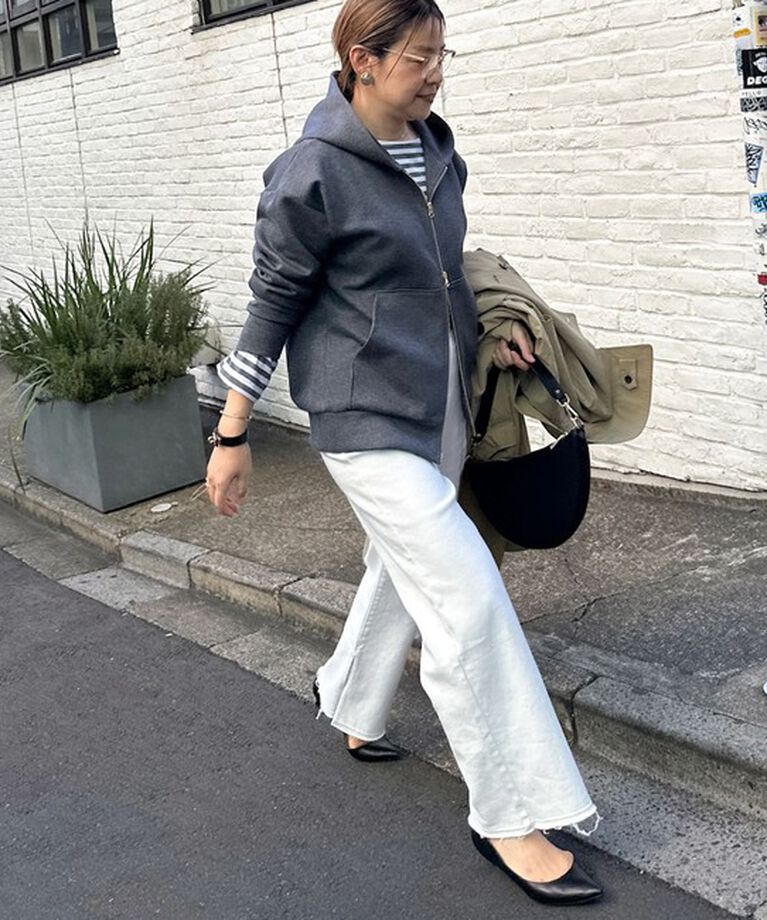 Rie Miller「【RM denim】スリットフレアハイウエストデニム」|デニム|