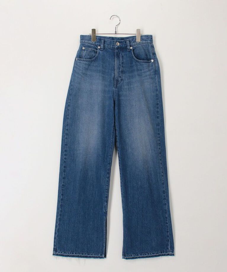 Rie Miller「【RM denim】スリットフレアハイウエストデニム」|デニム|