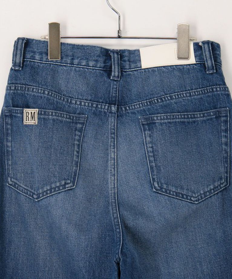 Rie Miller「【RM denim】スリットフレアハイウエストデニム」|デニム|