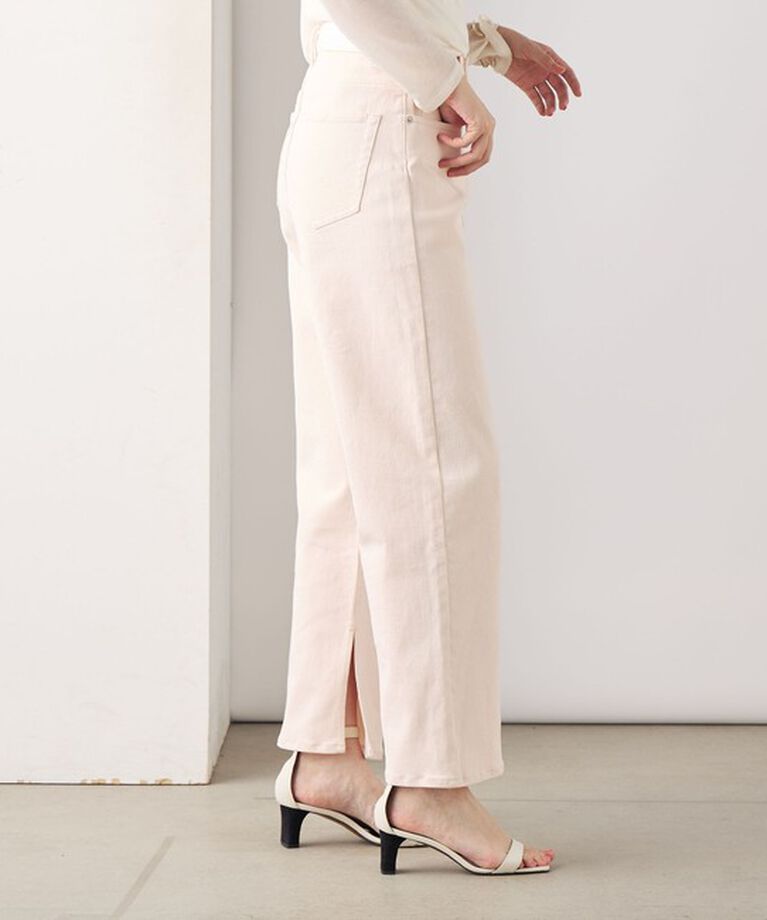 Rie Miller「【RM denim】スリットフレアハイウエストデニム」|デニム|