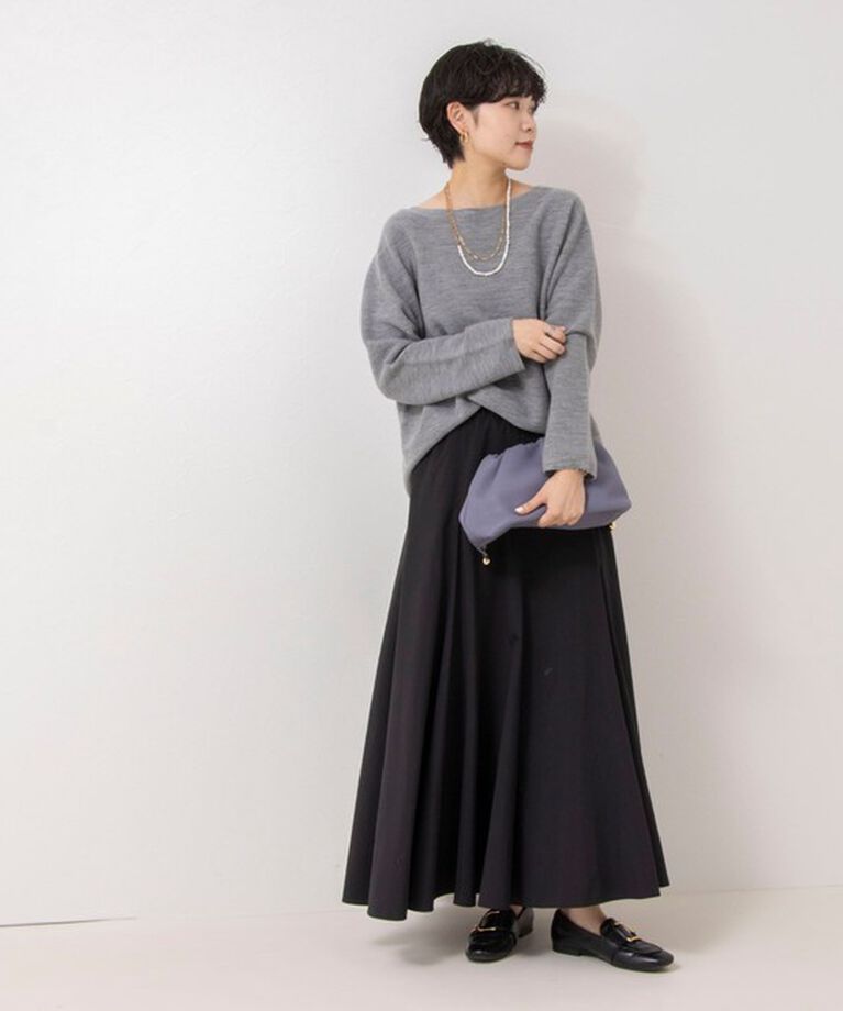 NOLLEY'S「【追加】《オールシーズン対応》ウォッシャブルヴィンテージタフタマチ入りマキシスカート」|スカート|