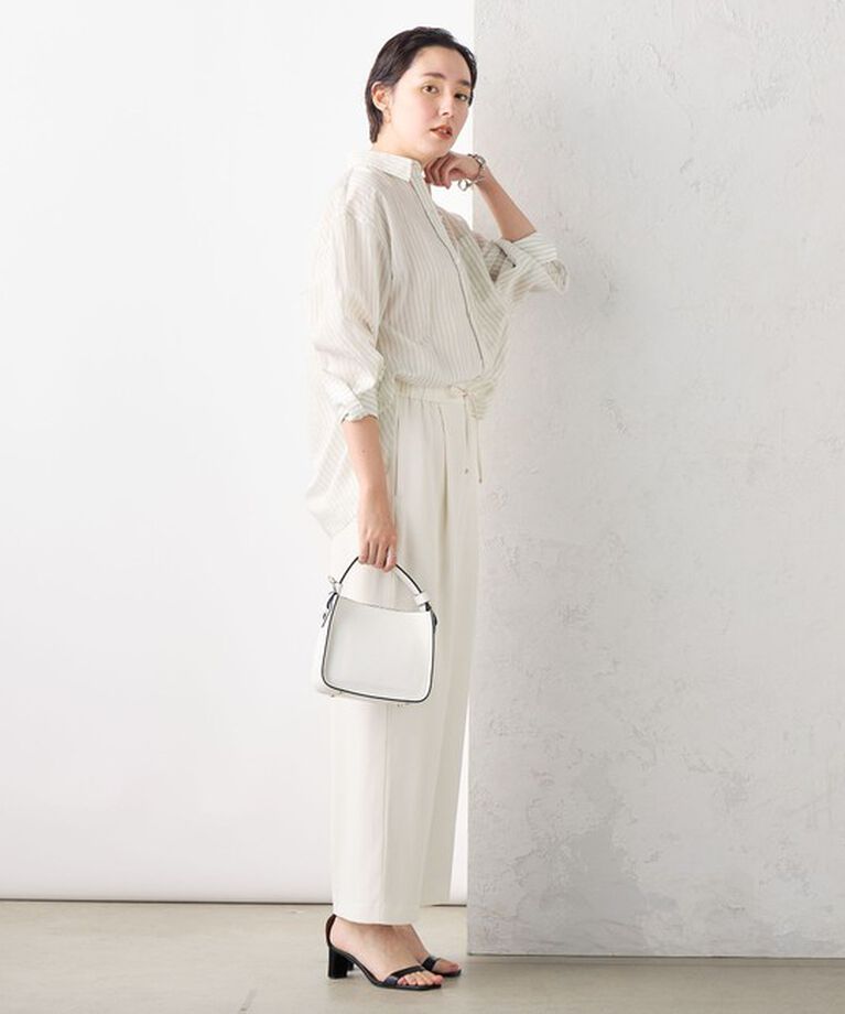 NOLLEY'S sophi「【追加】《オールシーズン対応》ウォッシャブルダブルクロスサテンイージーワイドパンツ」|その他|