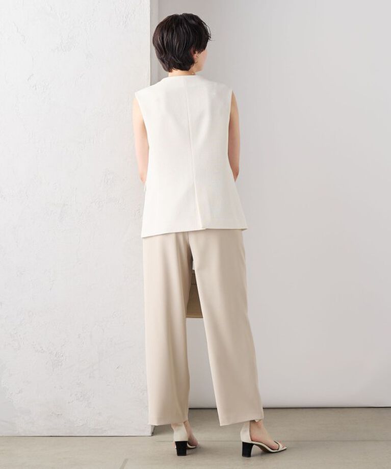 NOLLEY'S sophi「【追加】《オールシーズン対応》ウォッシャブルダブルクロスサテンイージーワイドパンツ」|その他|