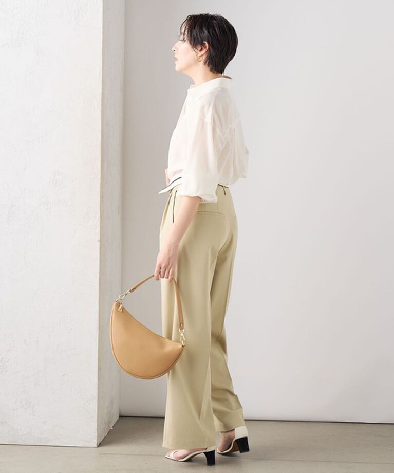 NOLLEY'S sophi「ウォッシャブル折り返しチノワイドパンツ」|その他|
