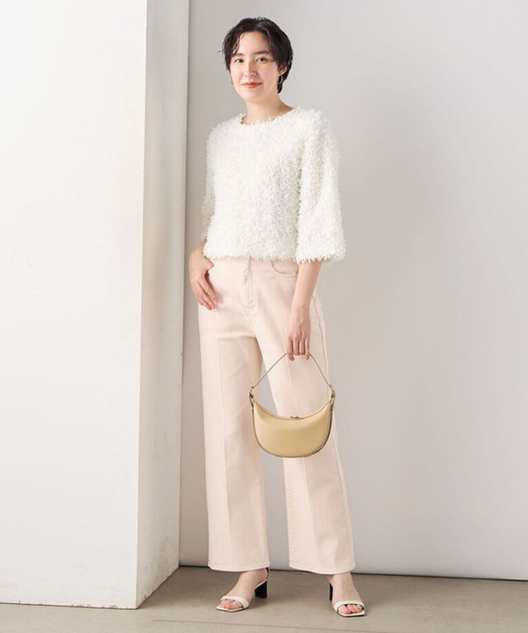 NOLLEY'S sophi「リボンニットツイードショートプルオーバーブラウス」|シャツ・ブラウス|