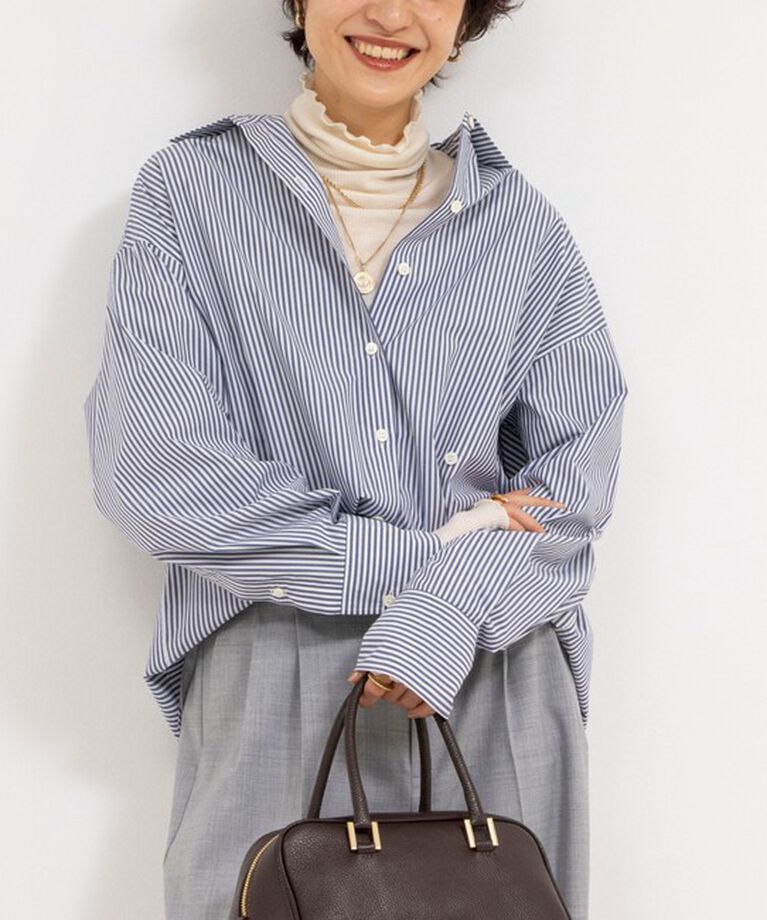 NOLLEY'S「MY STANDARD シャツ」|シャツ・ブラウス|ブルー系その他7
