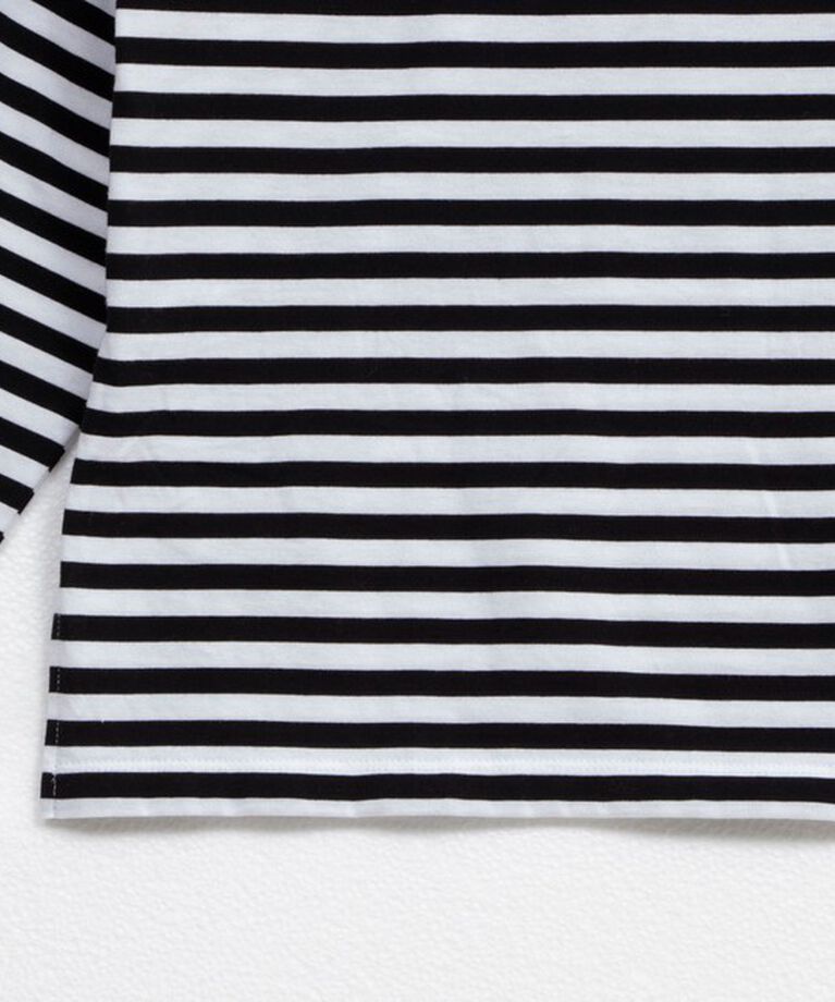 Rie Miller「《オールシーズン対応》GIZA COTTON天竺ボーダープルオーバーカットソー」|Tシャツ・カットソー|