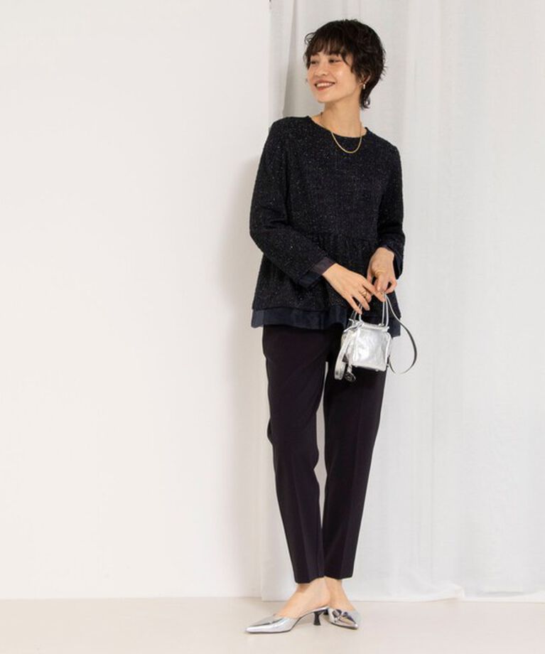 NOLLEY'S「《セットアップ対応》ウォッシャブルダブルクロススリムパンツ」|その他|