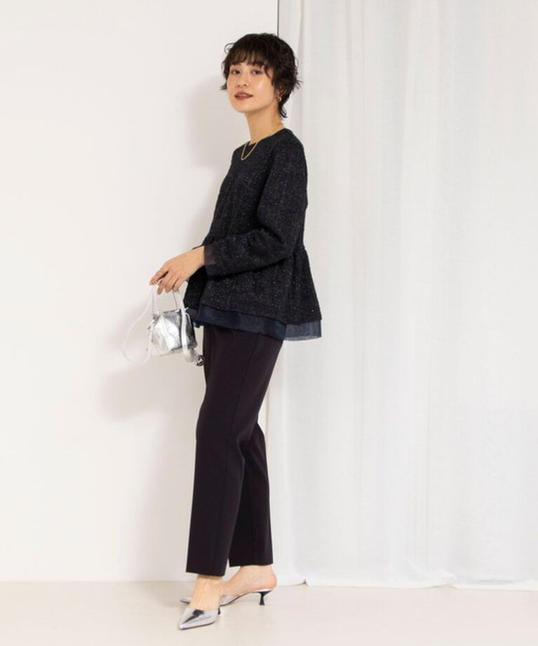 NOLLEY'S「《セットアップ対応》ウォッシャブルダブルクロススリムパンツ」|その他|