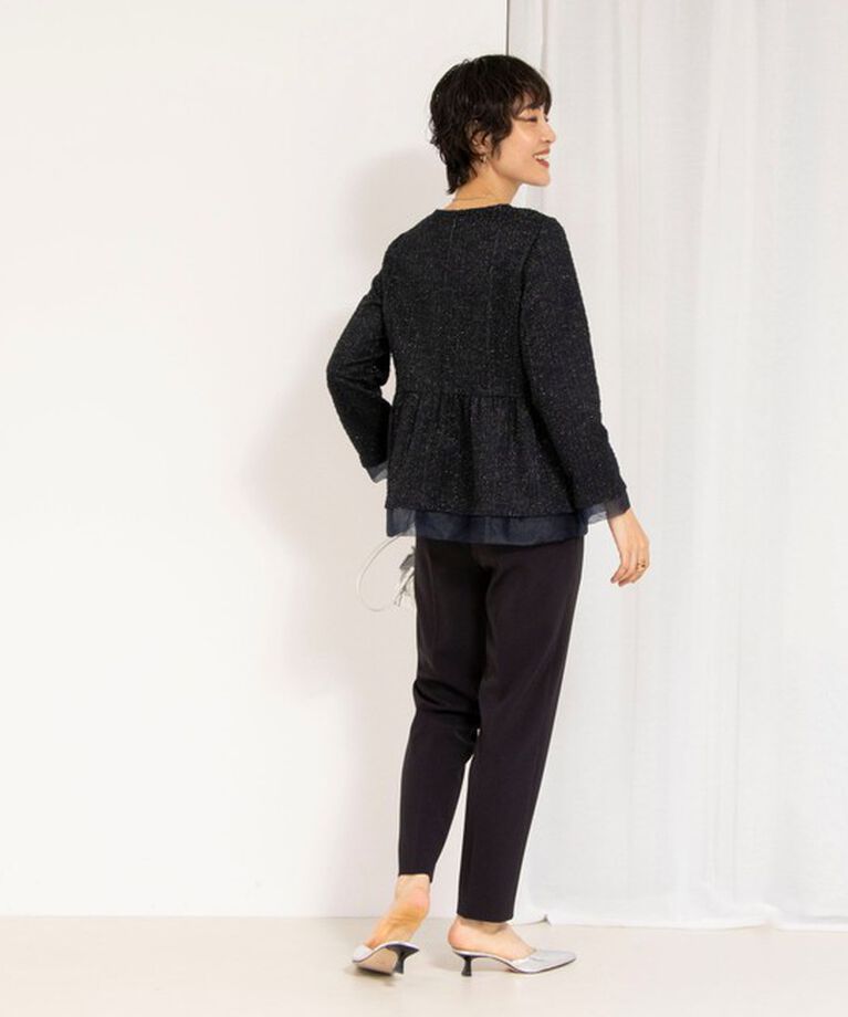 NOLLEY'S「《セットアップ対応》ウォッシャブルダブルクロススリムパンツ」|その他|