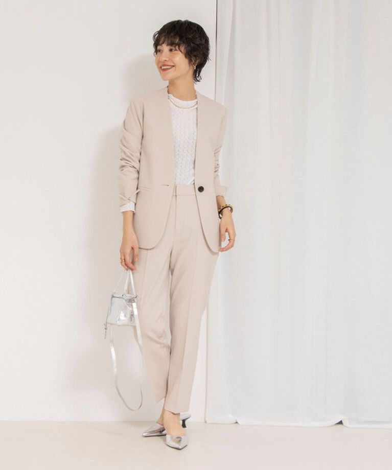NOLLEY'S「《セットアップ対応》ウォッシャブルダブルクロススリムパンツ」|その他|