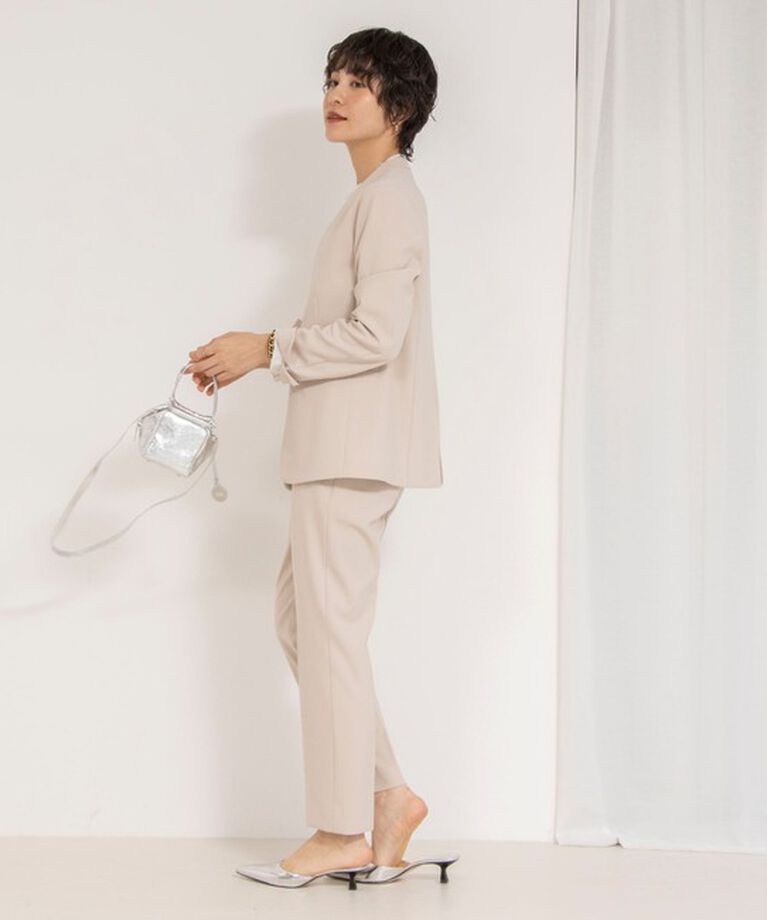 NOLLEY'S「《セットアップ対応》ウォッシャブルダブルクロススリムパンツ」|その他|