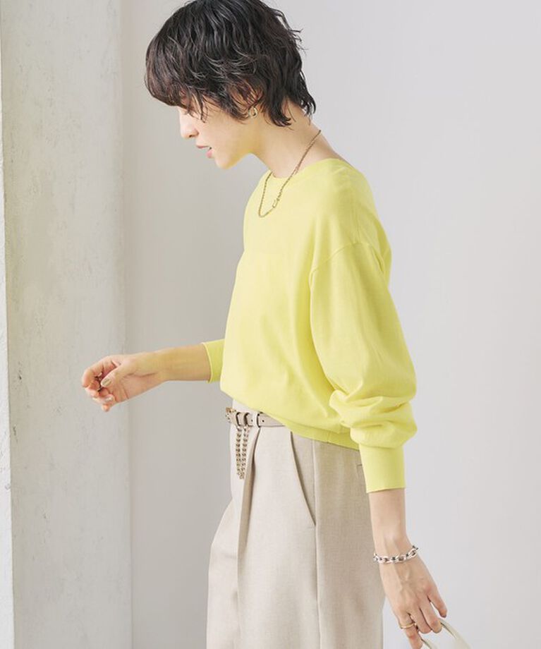 NOLLEY'S sophi「《手洗い可能》綿混シアー2WAYニット」|ニット・セーター|