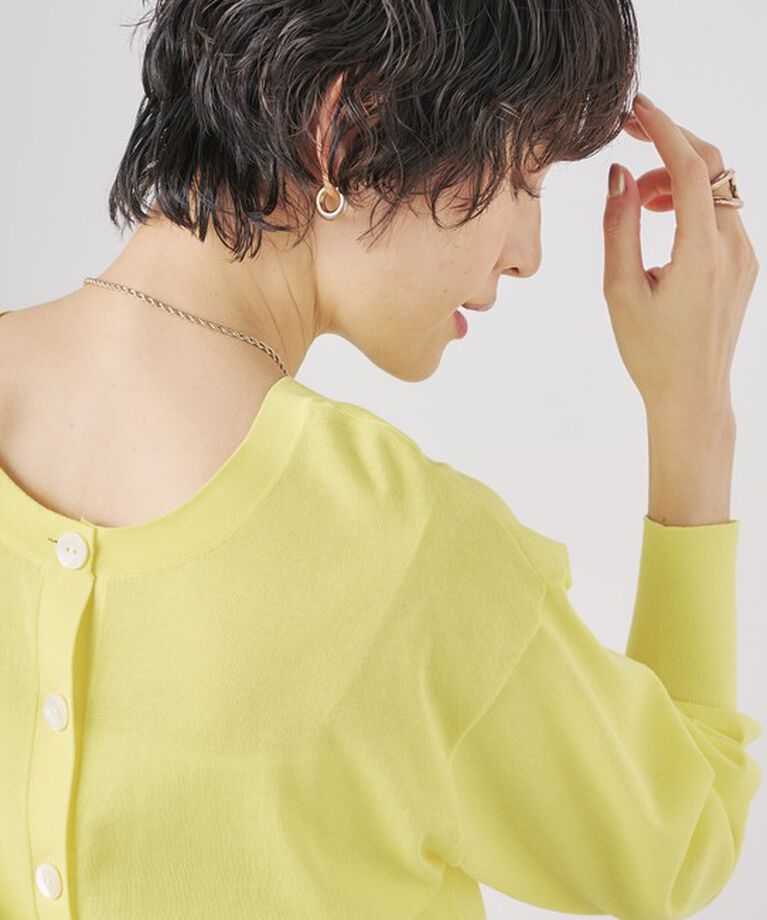 NOLLEY'S sophi「《手洗い可能》綿混シアー2WAYニット」|ニット・セーター|