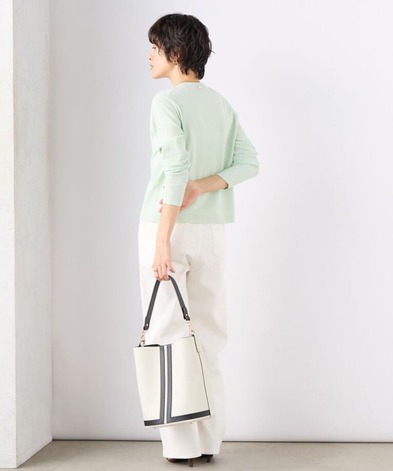NOLLEY'S sophi「《アンサンブル対応》《手洗い可能》マルチファンクションクルーネックカーディガン」|カーディガン|
