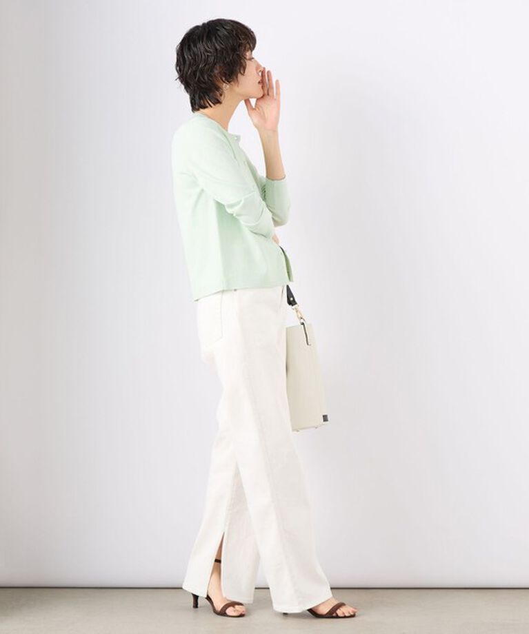 NOLLEY'S sophi「《アンサンブル対応》《手洗い可能》マルチファンクションクルーネックカーディガン」|カーディガン|