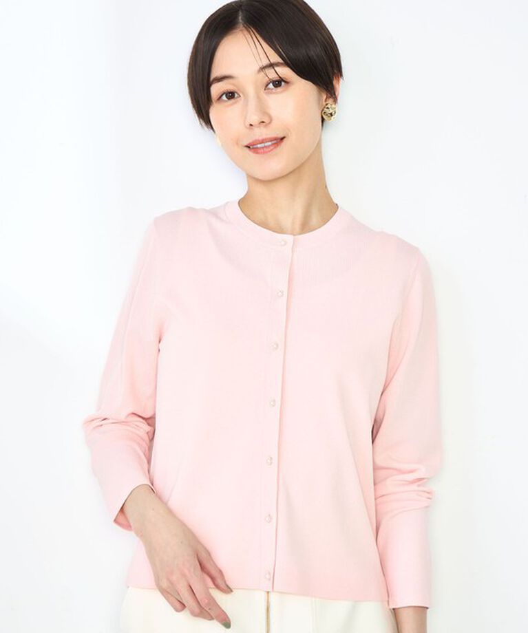 NOLLEY'S sophi「《アンサンブル対応》《手洗い可能》マルチファンクションクルーネックカーディガン」|カーディガン|