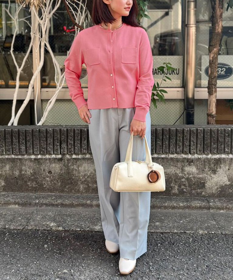 NOLLEY'S「《アンサンブル対応》《手洗い可能》コットンミラノリブカーディガン」|カーディガン|