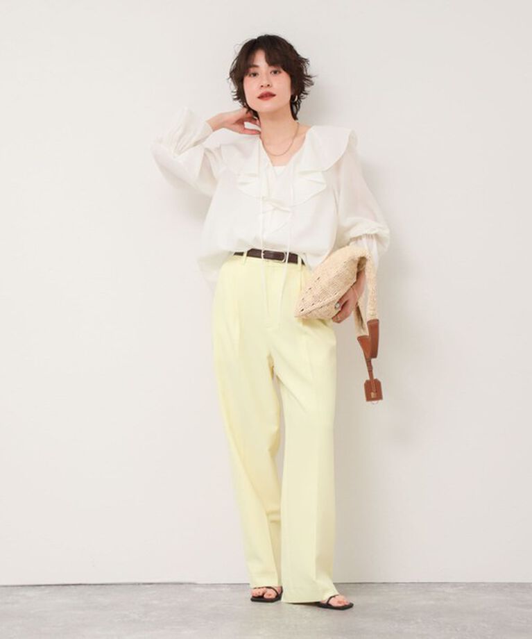NOLLEY'S sophi「《セットアップ対応》ウォッシャブルドライワイドパンツ」|その他|