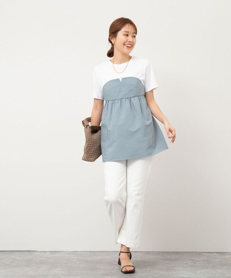 NOLLEY'S「【追加】◇【WEB限定】ビスチェ風コンビTシャツ」|Tシャツ・カットソー|