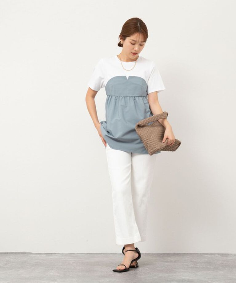 NOLLEY'S「【追加】◇【WEB限定】ビスチェ風コンビTシャツ」|Tシャツ・カットソー|