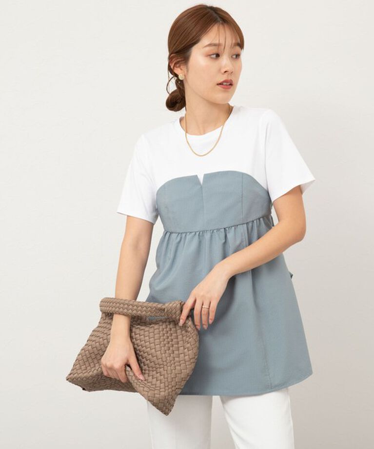 NOLLEY'S「【追加】◇【WEB限定】ビスチェ風コンビTシャツ」|Tシャツ・カットソー|