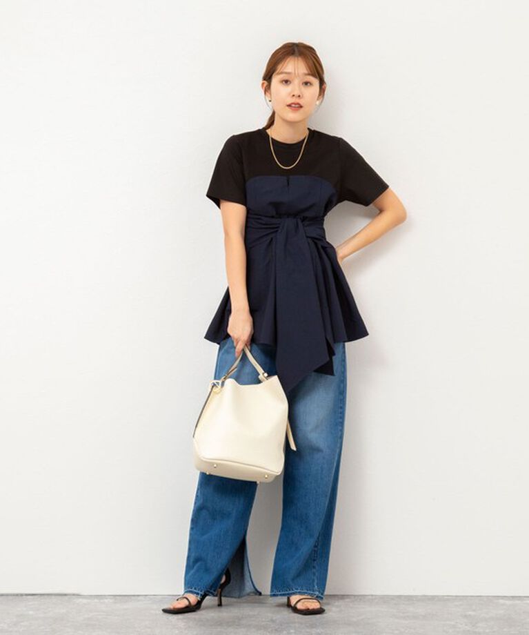 NOLLEY'S「【追加】◇【WEB限定】ビスチェ風コンビTシャツ」|Tシャツ・カットソー|