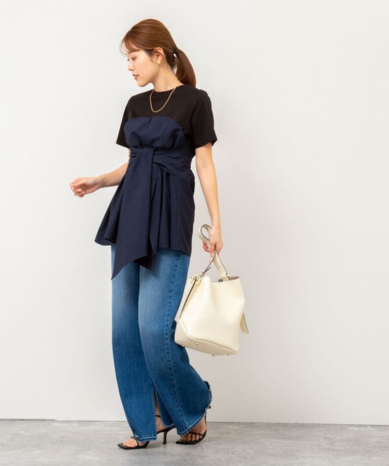 NOLLEY'S「【追加】◇【WEB限定】ビスチェ風コンビTシャツ」|Tシャツ・カットソー|