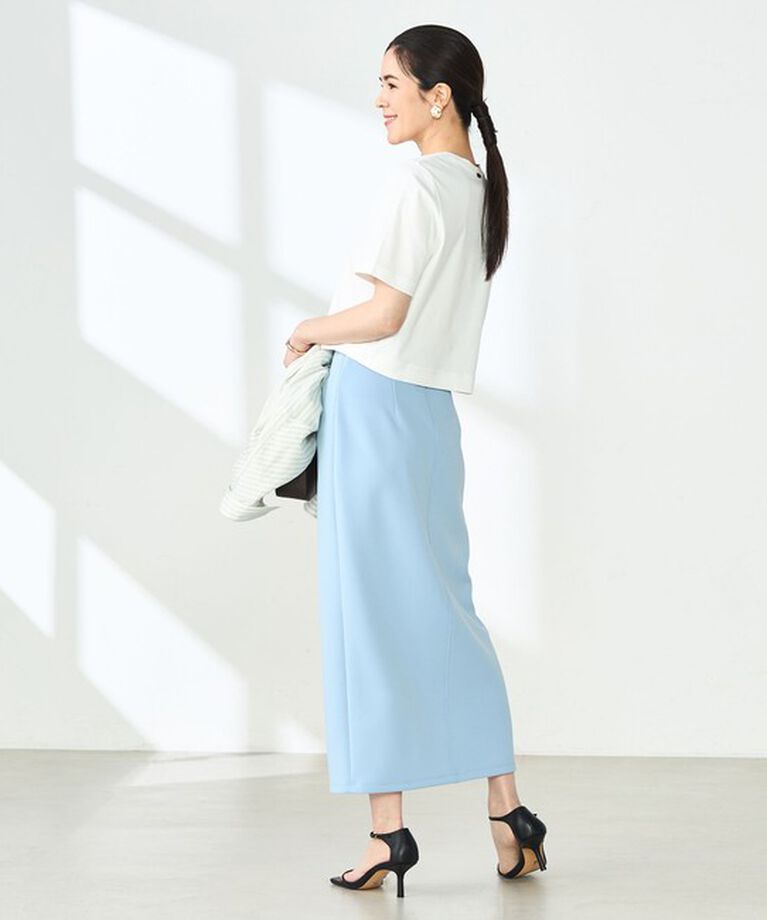NOLLEY'S sophi「【汗染み防止/防シワ】W&W ショート丈Tシャツ」|Tシャツ・カットソー|