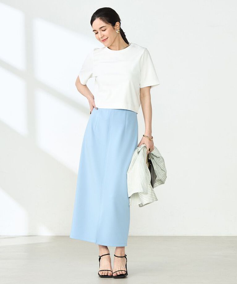NOLLEY'S sophi「【汗染み防止/防シワ】W&W ショート丈Tシャツ」|Tシャツ・カットソー|