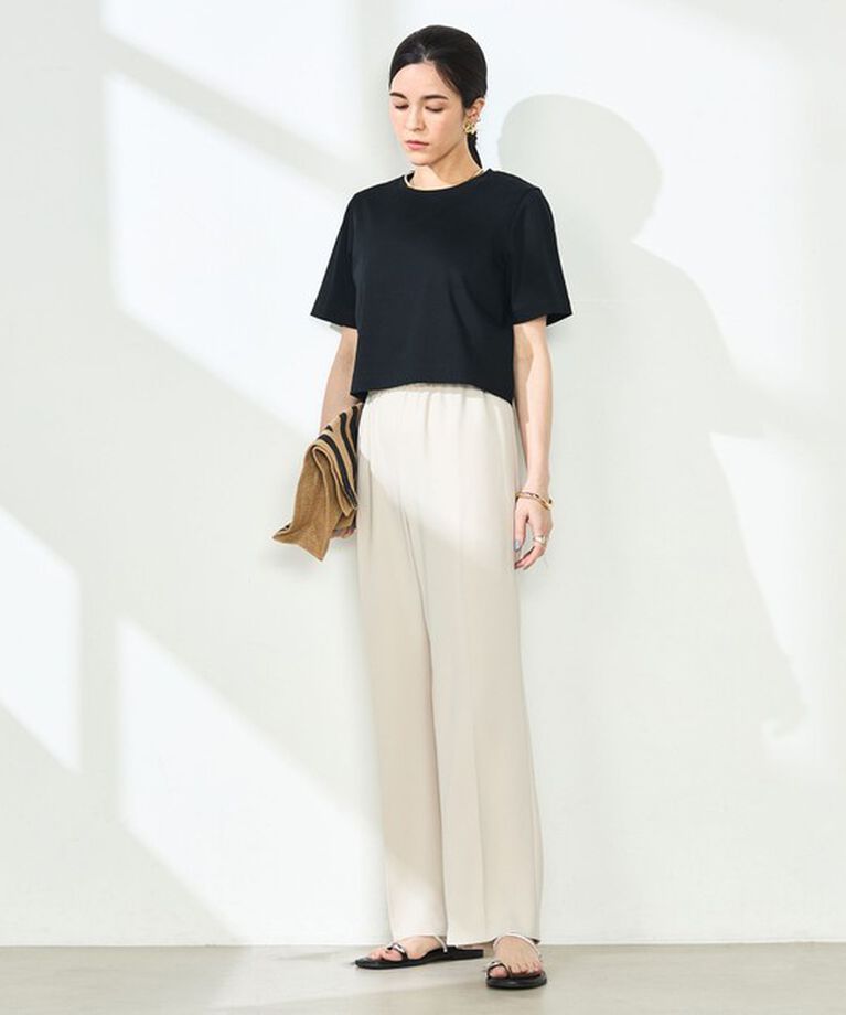 NOLLEY'S sophi「【汗染み防止/防シワ】W&W ショート丈Tシャツ」|Tシャツ・カットソー|