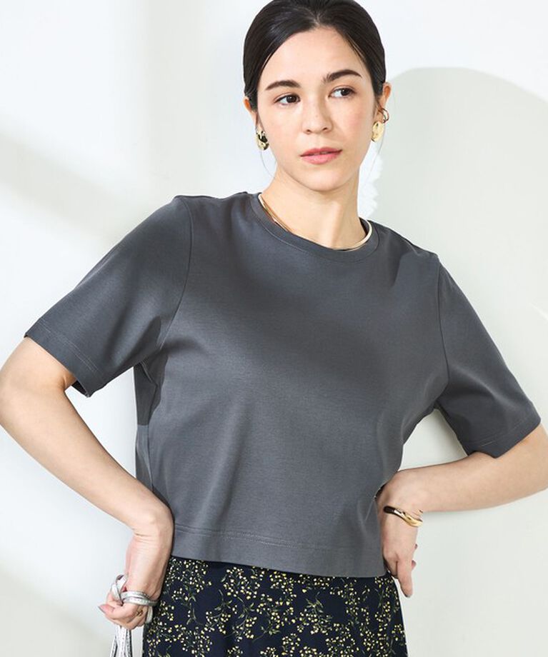 NOLLEY'S sophi「【汗染み防止/防シワ】W&W ショート丈Tシャツ」|Tシャツ・カットソー|