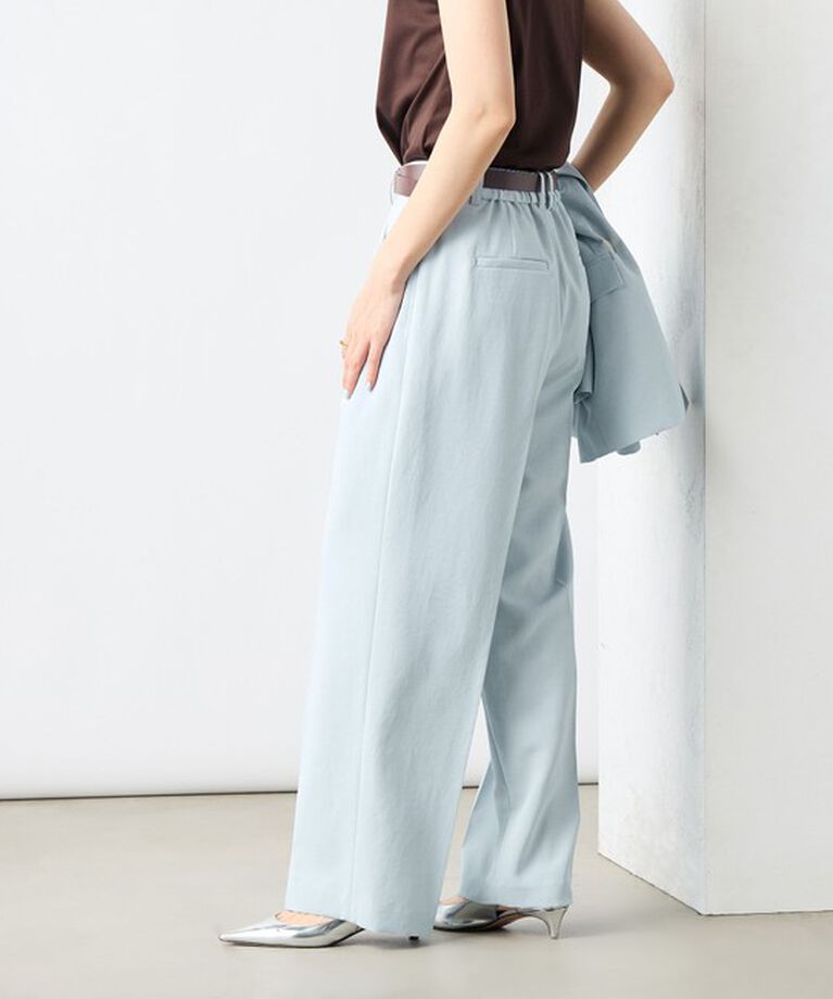 NOLLEY'S sophi「《セットアップ対応》ウォッシャブルライトドライシャンブレーワイドパンツ」|その他|