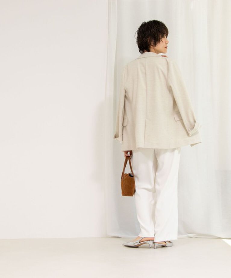 NOLLEY'S sophi「《セットアップ対応》ウォッシャブルツイルイージータックワイドパンツ」|その他|
