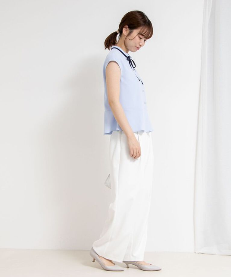 NOLLEY'S sophi「《セットアップ対応》ウォッシャブルツイルイージータックワイドパンツ」|その他|