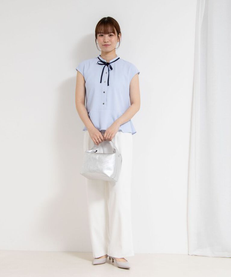 NOLLEY'S sophi「《セットアップ対応》ウォッシャブルツイルイージータックワイドパンツ」|その他|