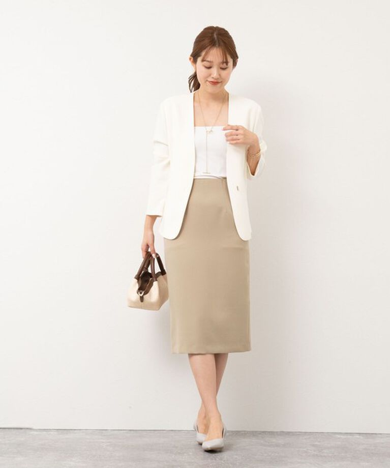 NOLLEY'S sophi「《セットアップ対応》ウォッシャブルツイルタイトスカート」|タイト|