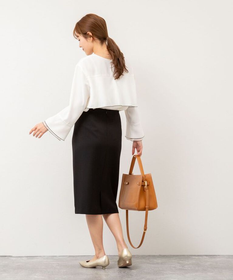 NOLLEY'S sophi「《セットアップ対応》ウォッシャブルツイルタイトスカート」|タイト|