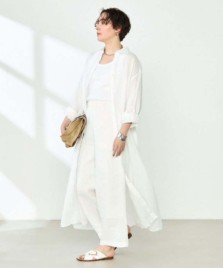 NOLLEY'S「【WEB STAFF恵☆別注カラーあり】《セットアップ対応》リネンセミワイドパンツ」|その他|