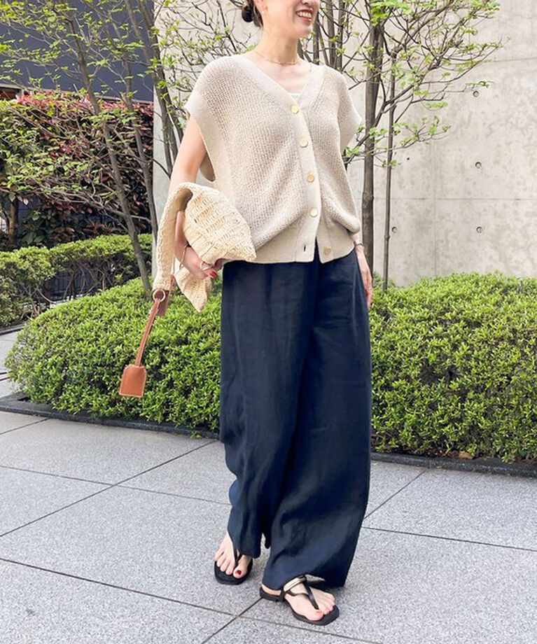 NOLLEY'S「【WEB STAFF恵☆別注カラーあり】《セットアップ対応》リネンセミワイドパンツ」|その他|