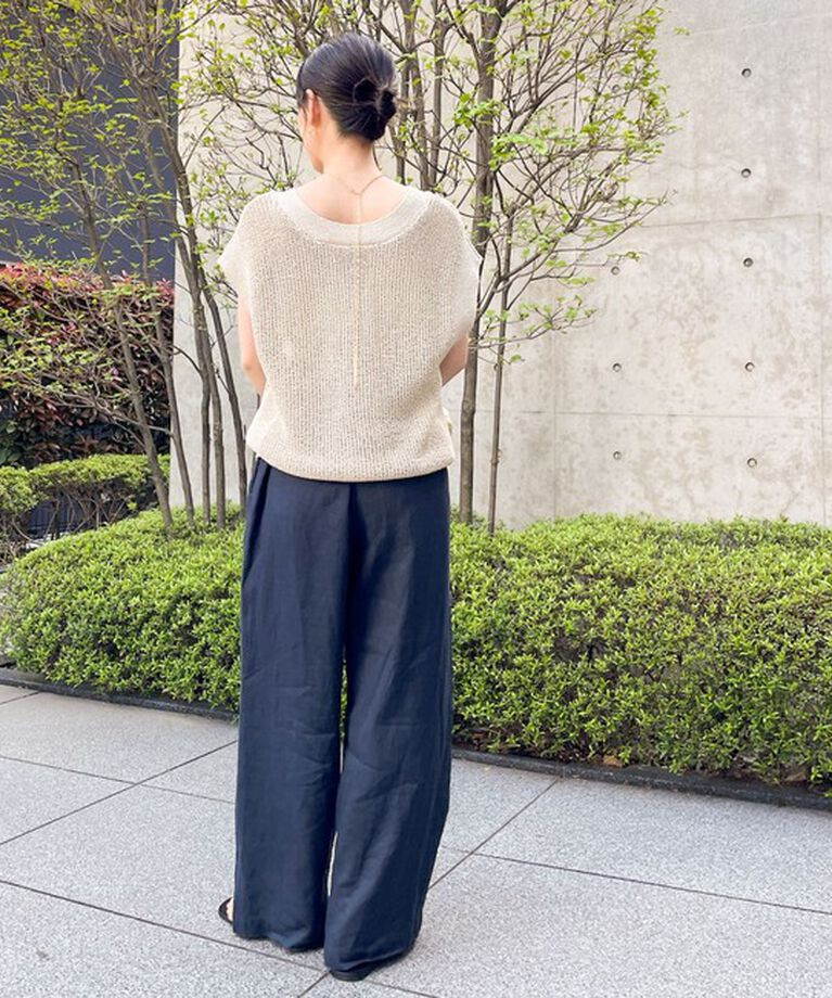 NOLLEY'S「【WEB STAFF恵☆別注カラーあり】《セットアップ対応》リネンセミワイドパンツ」|その他|