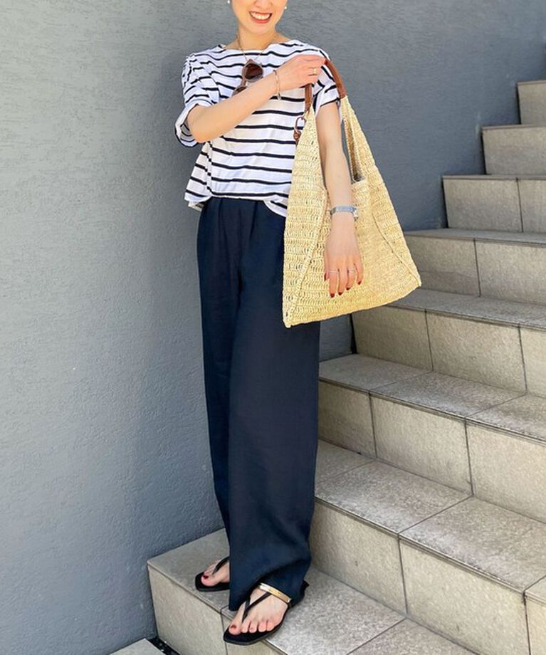 NOLLEY'S「【WEB STAFF恵☆別注カラーあり】《セットアップ対応》リネンセミワイドパンツ」|その他|