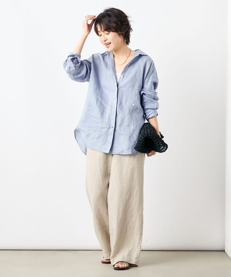 NOLLEY'S「【WEB STAFF恵☆別注カラーあり】《セットアップ対応》リネンセミワイドパンツ」|その他|