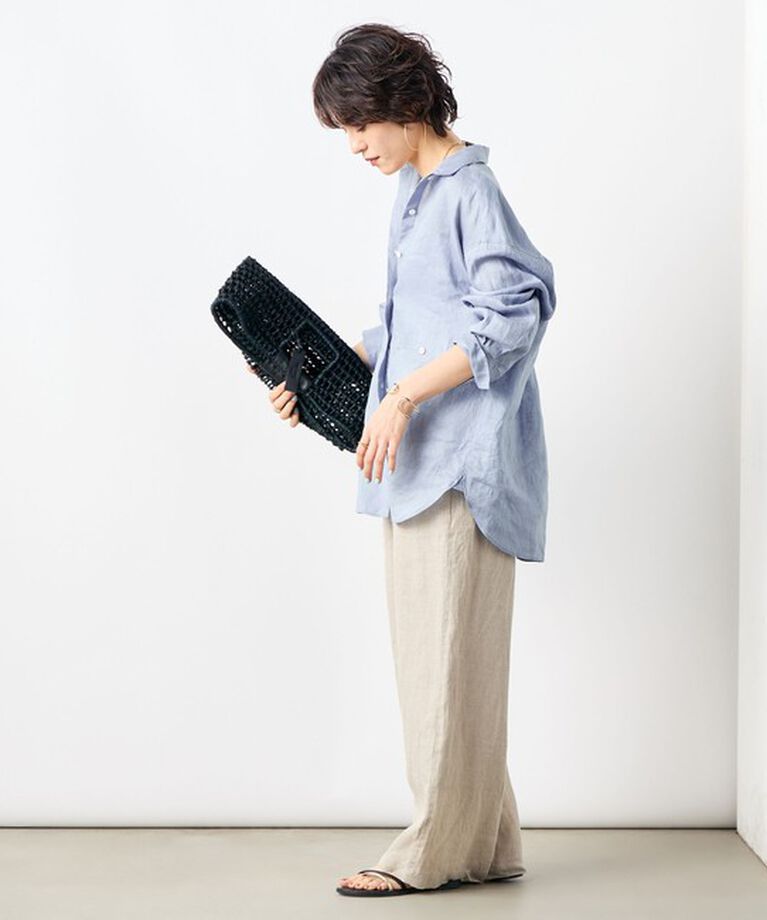 NOLLEY'S「【WEB STAFF恵☆別注カラーあり】《セットアップ対応》リネンセミワイドパンツ」|その他|